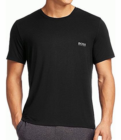 Hugo Boss Plain Black Logo Stretch T-Shirt X-Large