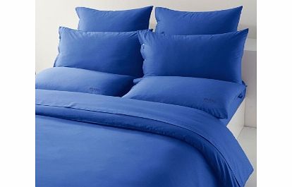 Hugo Boss Plain Dye Bedding Cobalt Pillowcase Square