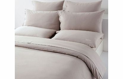 Hugo Boss Plain Dye Bedding Stone Fitted Sheets Double