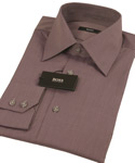 Purple Long Sleeve Cotton Formal Shirt