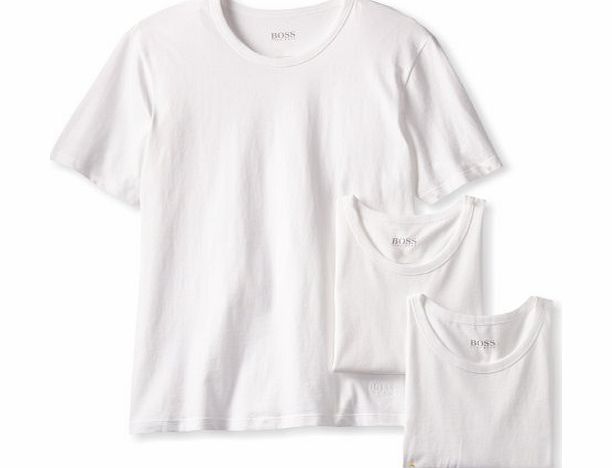 Hugo Boss Shirt T Mens Label Green 3 Pack Size S XL XXL Large M L Latest Designs Shirts Black New (XL)