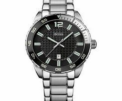 Hugo Boss Stainless steel and black dial watch