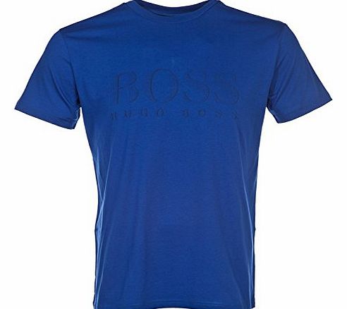 Hugo Boss UV-Absorbent Short-Sleeve Crew-Neck T-shirt, Blue Size: Larg
