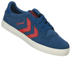 Hummel Stadil Low Blue/Red Suede Trainers