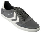 Hummel Stadil Low Grey/White Canvas Trainers