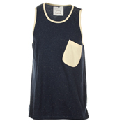 Anglo Dress Blues Melange Tank Top