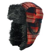 Hut Combi 1 Red Tartan Trapper Hat