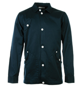 Late Dark Marine Blue Over-Shirt