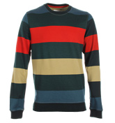 Mike Dark Marine Stripe Sweatshirt