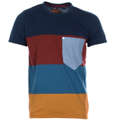 Neu Sudan Brown Striped T-Shirt