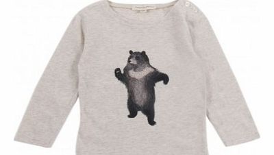 Hundred Pieces Baby bear T-Shirt Ecru `3 months,6 months,12