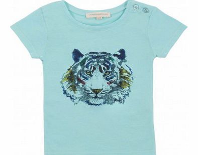 Baby Tiger T-Shirt Turquoise `3 months,6
