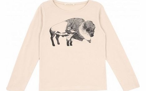 Hundred Pieces Bison T-Shirt Beige `14 years