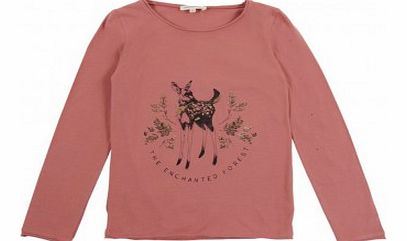 Hundred Pieces Fawn T-Shirt Old rose `2 years,4 years,6 years,8
