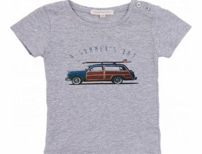 Hundred Pieces Surf Car T-Shirt Heather grey `12 months