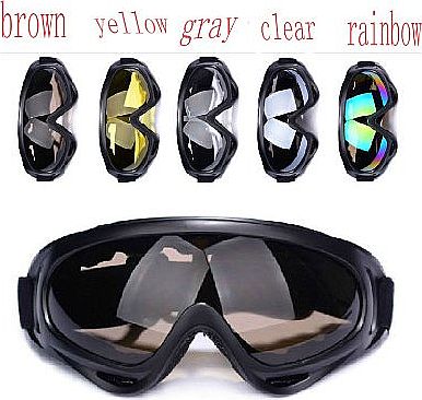 5 Colors! Outdoor Wind Dustproof Glasses Eye Protector Len Ski Snowboard Goggles(clear)