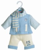 Blue Knitted Dolls Outfit - Petite Dolls 14/16