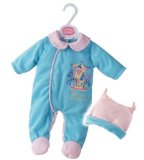 Hunter Toys Petite Dolls Clothes Blue Babygro 1604 16` - 18` 40cm - 45cm