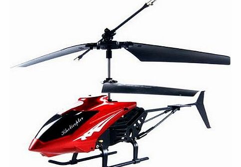 HuntGold 2.5CH Channel Metal IR Remote Radio Control RC Gyro Helicopter Children Toy(red)
