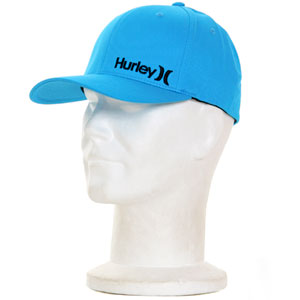Hurley Corp Flexfit cap - Cyan/Black