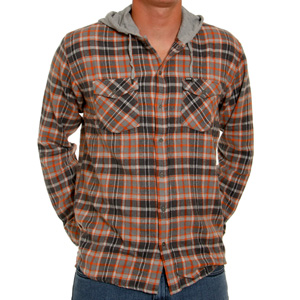 Dartsford Hooded flannel shirt -