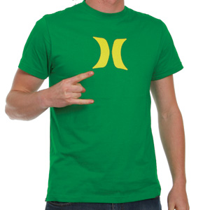 Hurley Icon Tee shirt - Celtic Green/Yellow