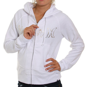 One and Only Zip hoody - White