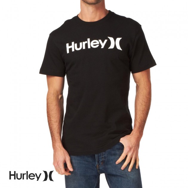 Mens Hurley One And Only Brand T-Shirt - Black