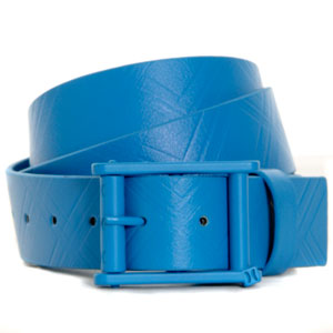 One and Only Fitted Belt - Cyan