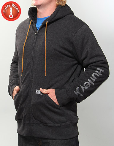 Only One Sherpa lined zip hoody