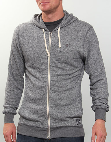 Vacation Zip hoody - Heather Grey