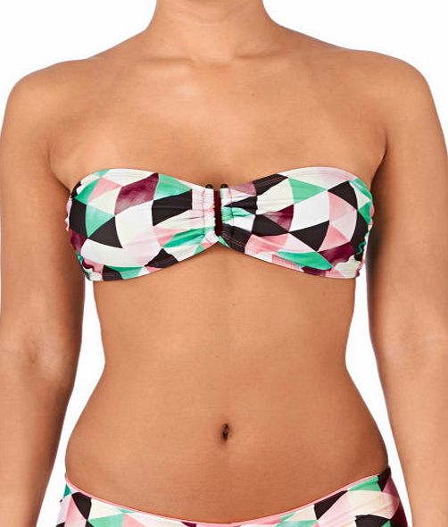 Hurley Womens Hurley Prism Bandeau Bikini Top - Multi