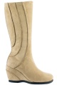 amour high-leg wedge boots