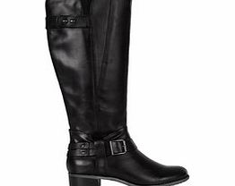 Hush Puppies Chamber black leather knee high boots