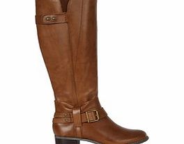 Hush Puppies Chamber tan leather knee high boots