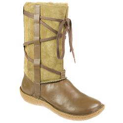Female HP10SWEETGUMM Leather Upper Textile Lining Casual Boots in Camel