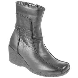 Hush Puppies Female Hp8esther2m Leather Upper Textile Lining Comfort Ankle Boots in Black Leather, Brown Leather
