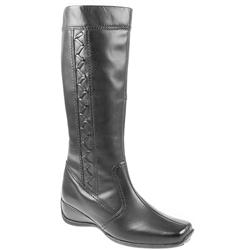 Hush Puppies Female Hp8gabbym Leather Upper Textile Lining Calf/Knee in Black Leather