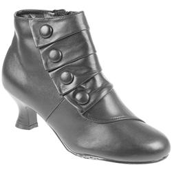 Hush Puppies Female Hp8goodnessm Leather Upper Leather/Textile Lining Comfort Ankle Boots in Black Leather