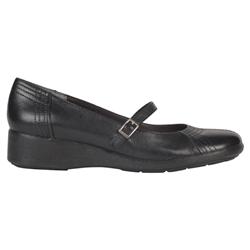 Hush Puppies Female Murmur Leather Upper Leather Lining in Black