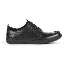 Hush Puppies Male Carta Leather Upper Leather Lining Comfort Large Sizes in Black, Brown, Light Brown