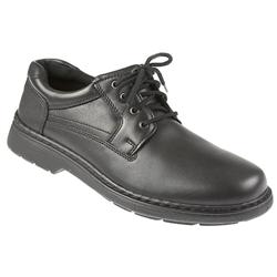 Male HP10FOSSILM Leather Upper Leather Lining in Black Leather