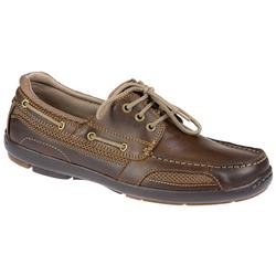 Male HP11HAMMOND Leather/Textile Upper Leather/Textile Lining in Brown Multi, Navy Multi