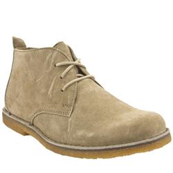 Hush Puppies Male Hush Puppies Desert Boot Suede Upper Casual Boots in Beige