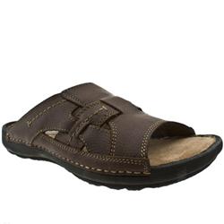 Male Hush Puppies Forager Leather Upper in Brown