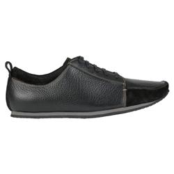 Hush Puppies Male Lithium Leather Upper Leather/Textile Lining in Black, Dark Brown