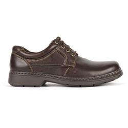 Male Outlaw Leather Upper Textile Lining Comfort Large Sizes in Brown
