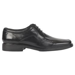 Male Silicon Leather Upper Leather/Textile Lining in Black