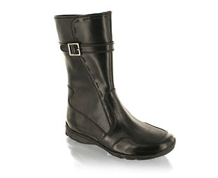 Mid High Boot With Buckle Trim