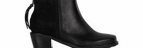 Hush Puppies Stella Cordell black leather boots